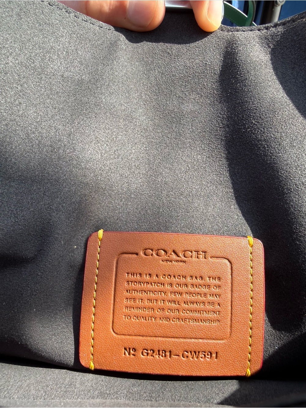 Coach Tabby Genuine Black Leather Shoulder Bag Rhinestones - Picture 6 of 8